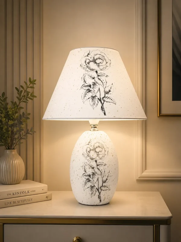 TABLE LAMP WITH FLORAL PRINTED (5768)
