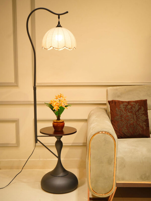 FLOOR LAMP WITH SIDE TABLE (FL0286)