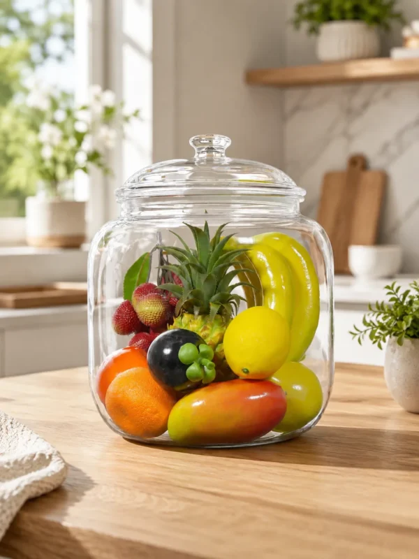 CLEAR POLYCARBONATE FRUIT STORAGE JAR WITH LID (FB300-2A)