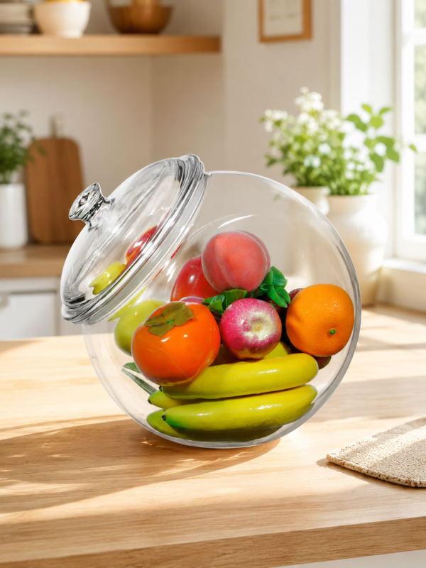 ROUND FRUIT STORAGE JAR WITH LID (FB300-6A)