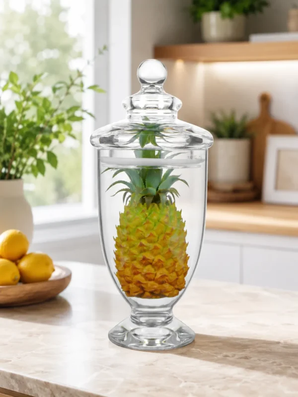 CLEAR APOTHECARY JAR (XA0012)