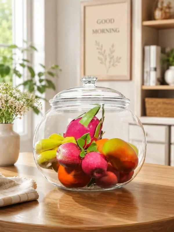 POLYCARBONATE FRUIT JAR WITH LID (FB300)