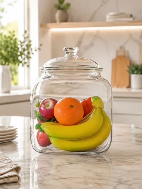 JAR WITHE LID, CLEAR POLYCARBONATE (FB250-1A)